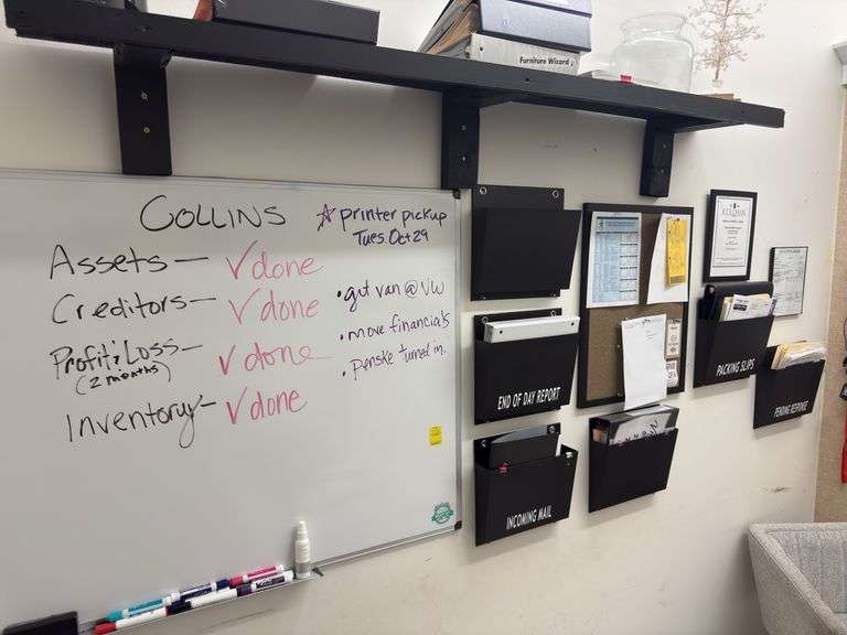 Misc Work Supplies - White Board & Organizers image
