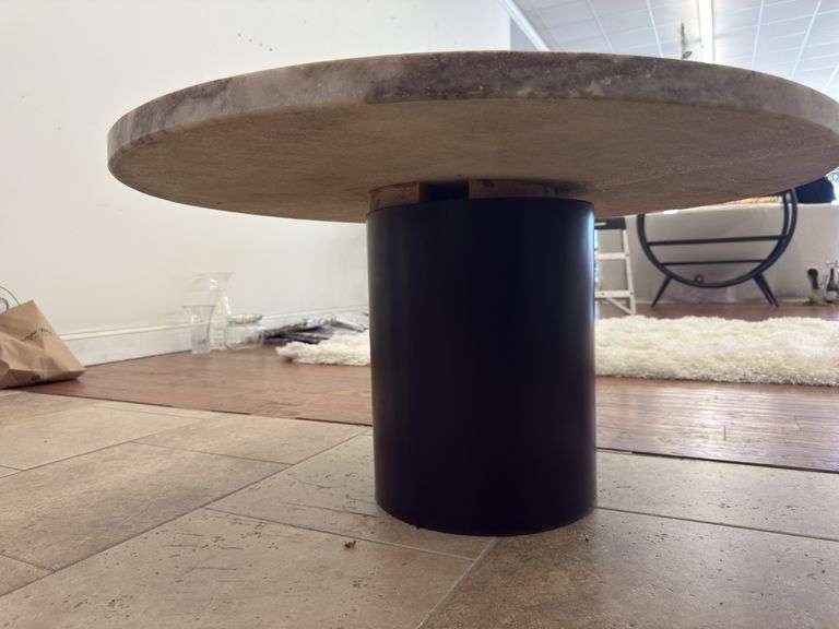 Keck Cocktail Table 34x17.5in Toronto Blackened Iron