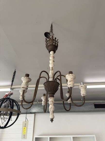 Brady Wood/Metal Chandelier image