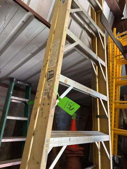 12ft Werner Heavy Duty Pro Ladder - 300 LB Rating image