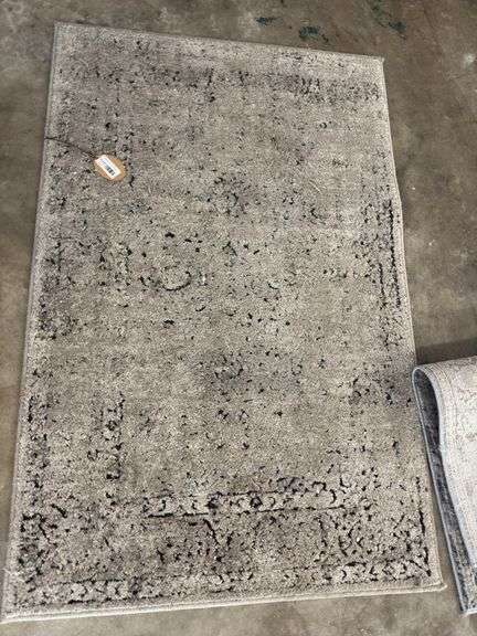 2ft7 x 4 Woven Stone/Charcoal Rug image
