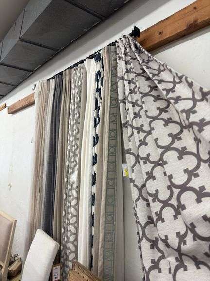 Curtains & Display Rod - Multiple Patterns