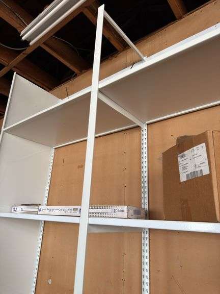 10ft Tall x 8ft Wide Shelf Unit w/ Decor - Adjustable Shelves