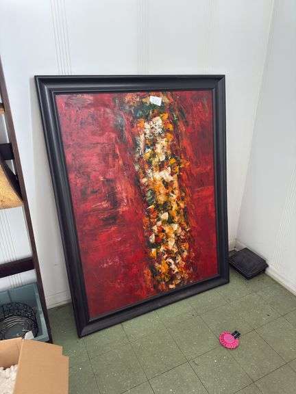 Oil On Canvas - Large Piece Approx 4ft Tall