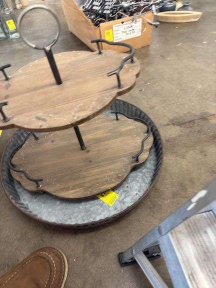 Galvanized Tray & Snack Tray