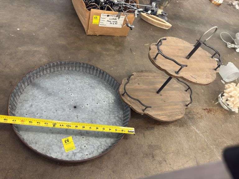 Galvanized Tray & Snack Tray image
