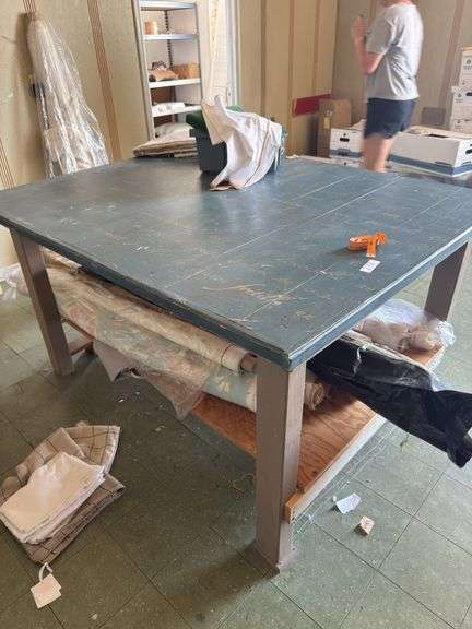 Fabric Table w/ Misc Fabric! image