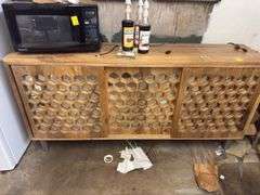 Honey Comb Mirror Front Server/Buffet
