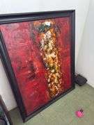 Oil On Canvas - Large Piece Approx 4ft Tall