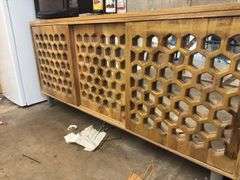 Honey Comb Mirror Front Server/Buffet