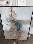 Abstract Oil - Blue/Gold 24x32
