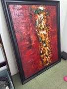 Oil On Canvas - Large Piece Approx 4ft Tall