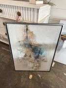 Abstract Oil - Blue/Gold 24x32