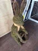 30in Bunny w/ Burlap & Mossy Twig