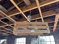 Wooden Crate Light - 3 Light