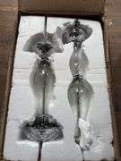 2/ silver glass lamp 57x36x31.5