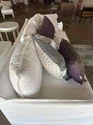 Siesta Key Sofa 90x36x39 Super Salt Fabric w/ Throw Pillows