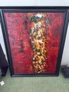 Oil On Canvas - Large Piece Approx 4ft Tall