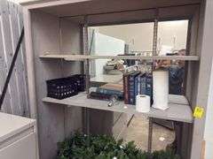 82 x 50in Mirror Backed What Not Cabinet