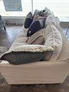 Siesta Key Sofa 90x36x39 Super Salt Fabric w/ Throw Pillows