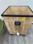 Lions Head - Wood with Iron Feet - Heavy!