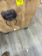 Lions Head - Wood with Iron Feet - Heavy!