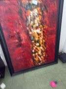 Oil On Canvas - Large Piece Approx 4ft Tall
