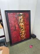 Oil On Canvas - Large Piece Approx 4ft Tall