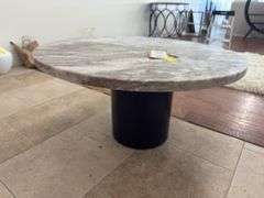 Keck Cocktail Table 34x17.5in Toronto Blackened Iron