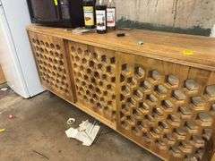 Honey Comb Mirror Front Server/Buffet