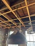 Hanging Wooden Bowl Light
