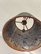Metal Vintage Looking Light - 19.5 High x 15 Diameter