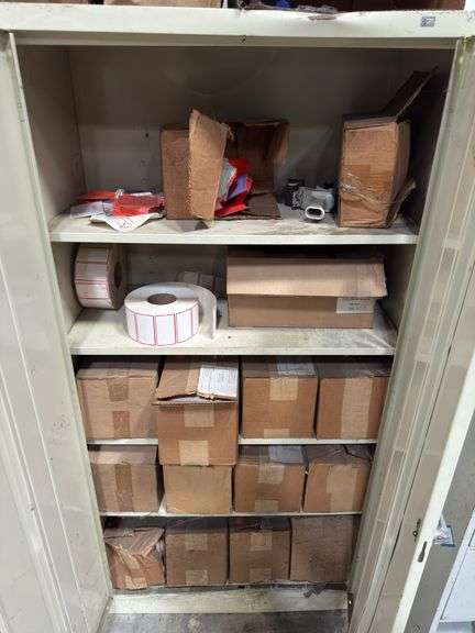 Metal Cabinet - 3.5x2 Thermal Transfer PiggyBack Labels- 120K Labels -