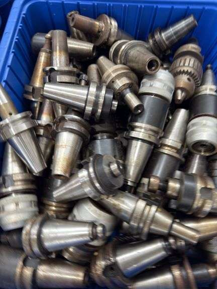 CNC Tool Holders, Mixed Types, Approx. 40-50 per Bin
