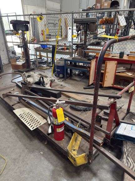 4x8 Steel Forklift Trolly Cart w: Misc