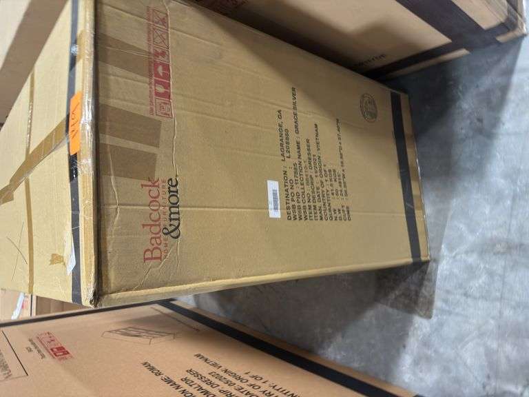 Badcock Grace Silver Dresser 56.89Wx19.88Dx37.4H