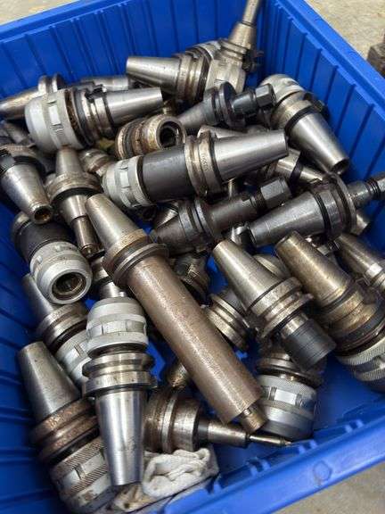CNC Tool Holders, Approx. 30-40 Pieces, Steel, Various Styles & Sizes