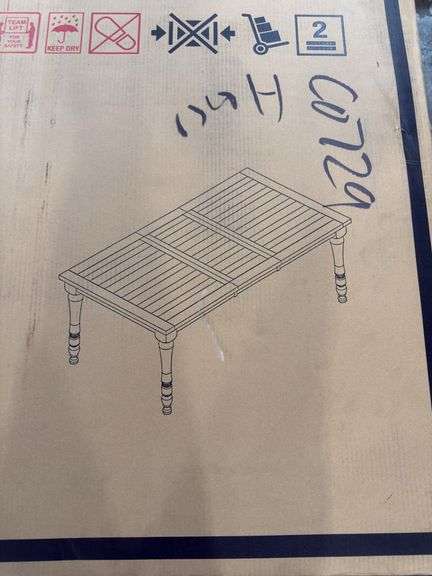 Badcock Parkview Dining Table - 64.17”x46.06”x10.03”