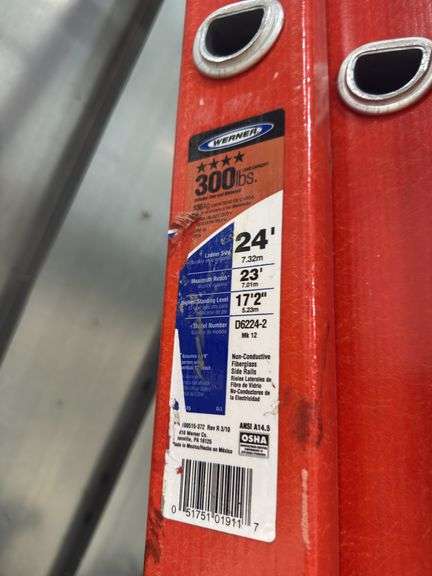 Werner 24ft 300LB Capacity Extention Ladder