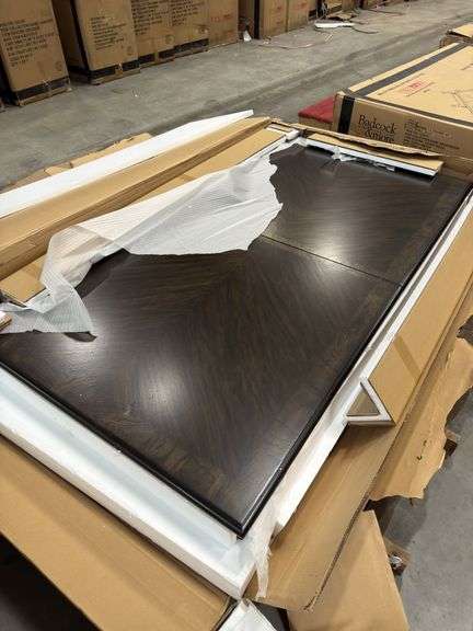 Badcock Brentwood Dining Table - Brown 4900-03 - 81”W x 46.5”D x 11.5” H