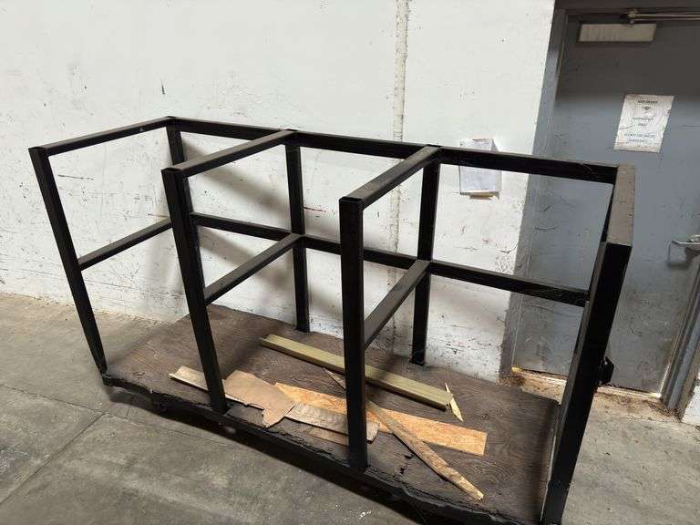8ft Wide Steel Rolling Cart