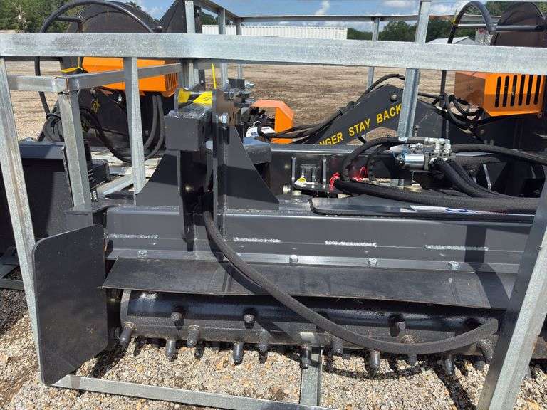 Skidsteer 72in Power Rake - Harley Brand