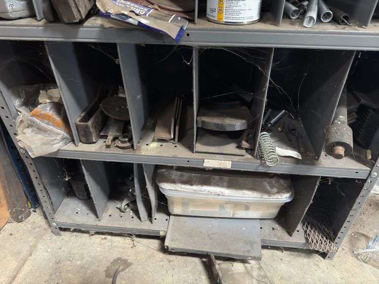 Steel Shelving Unit w/ Tools & Stock