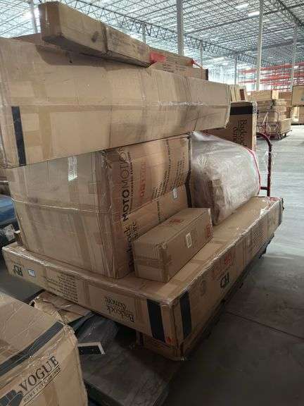 Heavy Duty Steel Cart 4x8 Cart- FULL W/ New Badcock Furniture - Must See!