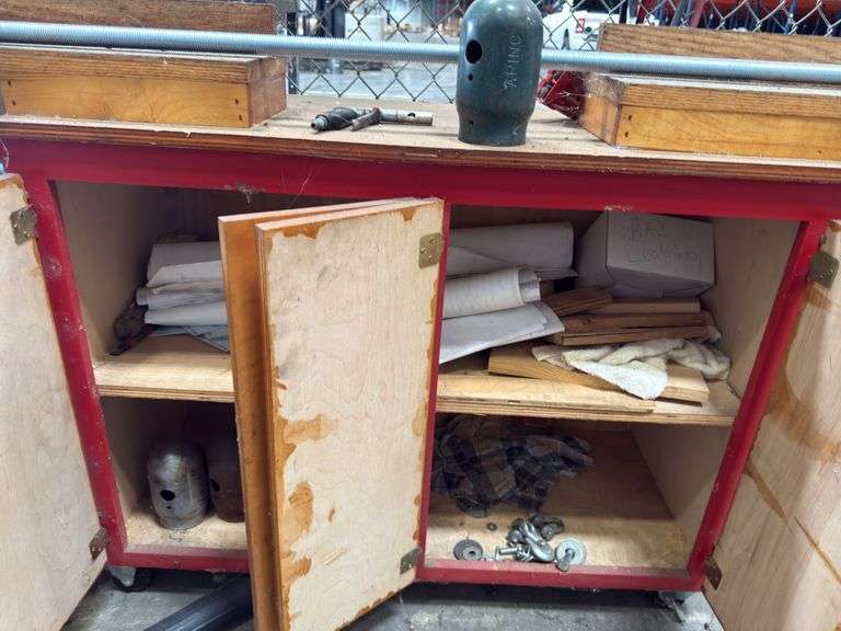 16 Speed Drill Press w/ Cabinet & Steel Stand
