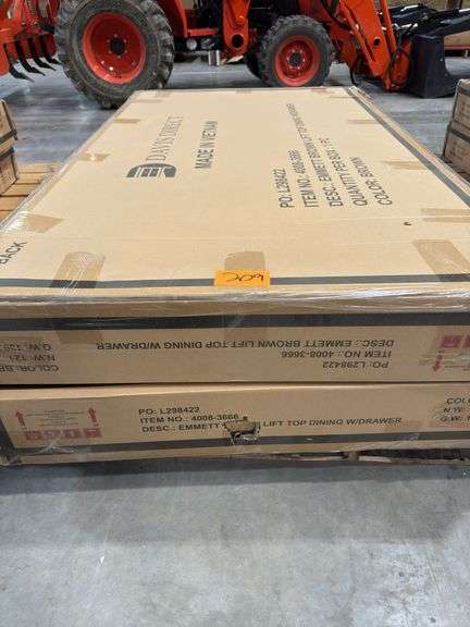(2) Davis Direct Emmett Brown Lift Top Dining w/ Drawer