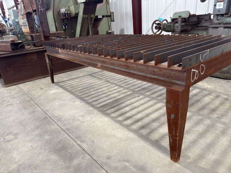 Heavy-Duty Steel Welding or Cutting Table, 8ft x 4ft x 3ft Dimensions