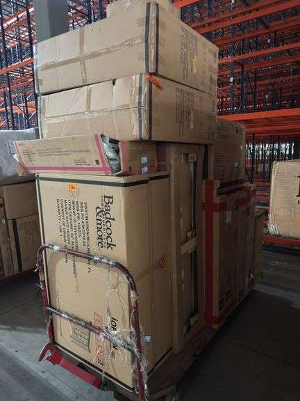 Heavy Duty Steel Cart 4x8 Cart- FULL W/ New Badcock Furniture - Must See!