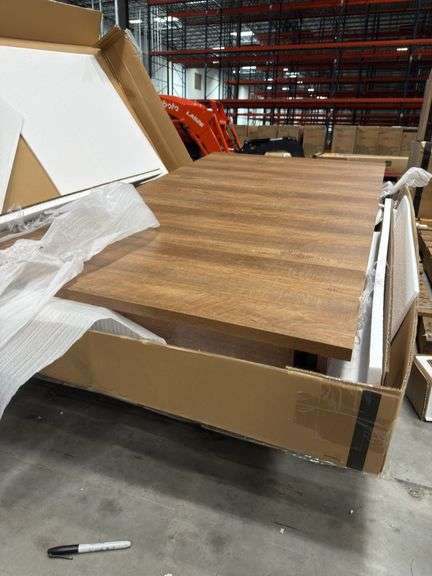 (2) Davis Direct Emmett Brown Lift Top Dining w/ Drawer