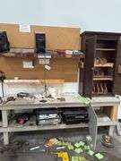 Contents of Shop Table & Table w/ Cabinet